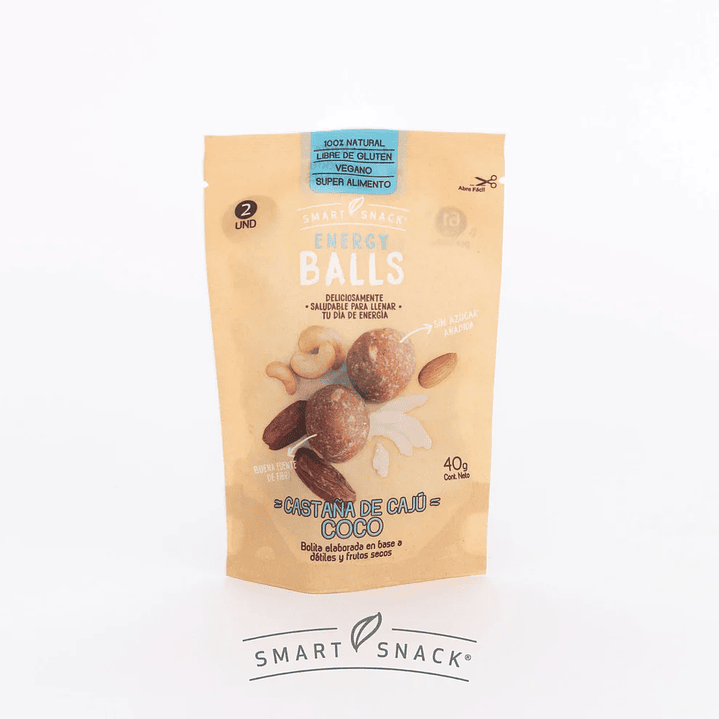 Smart Snack - Energy Balls Caju y Coco 40g  1