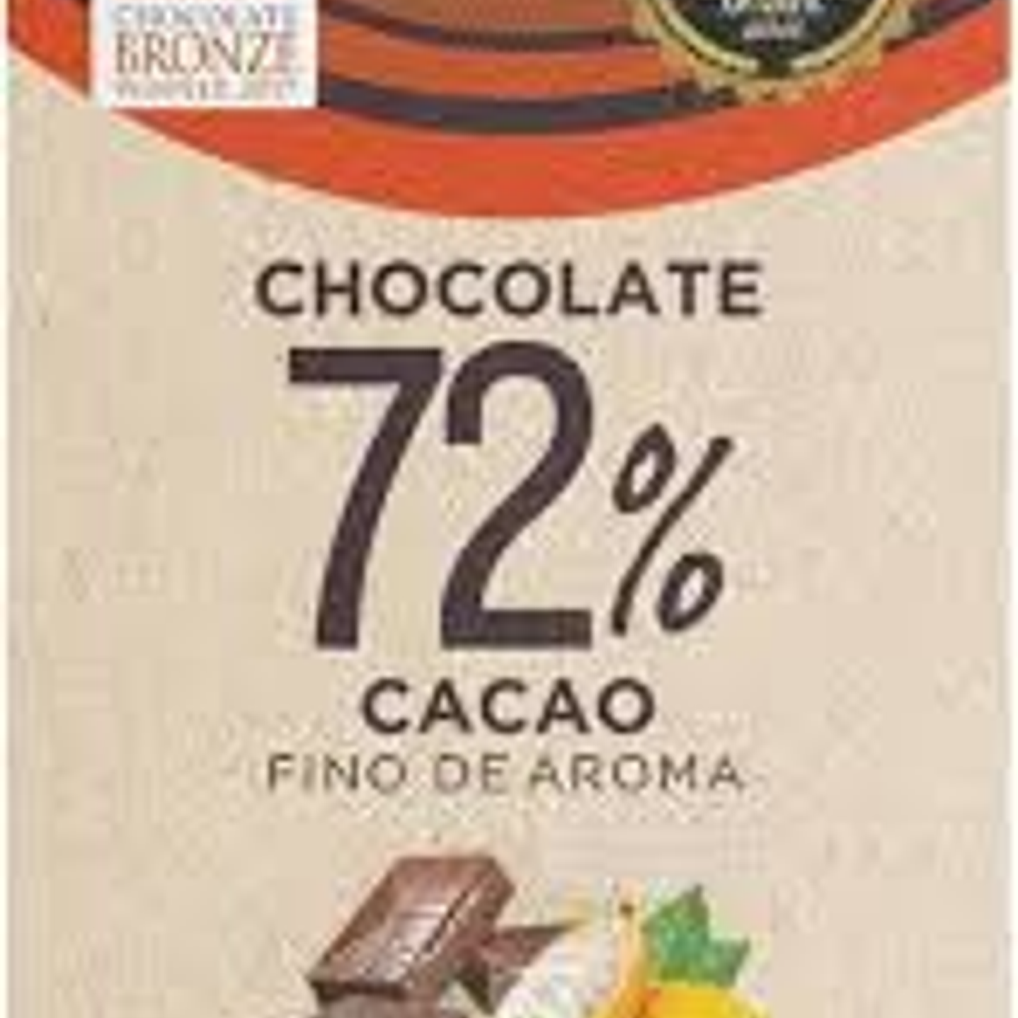 Hoja Verde - Chocolate Organico 72% cacao 50g  1