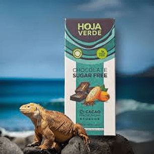 Hoja Verde - Chocolate Organico 72% cacao con estevia 50g 