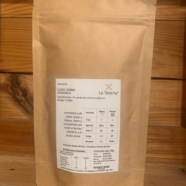 La Tetería - Te verde Lung Ching orgánico 50gr  1