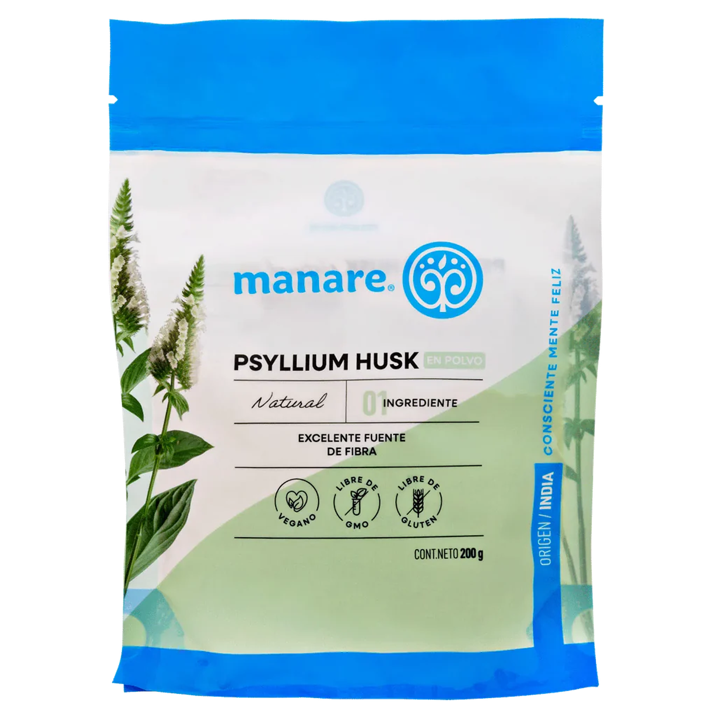 Manare - Psyllium Orgánico 200g 1