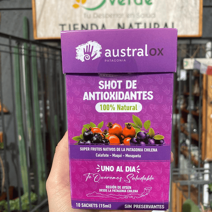 Austral OX -  Caja Shot de antioxidantes 10 sachet 15ml  1