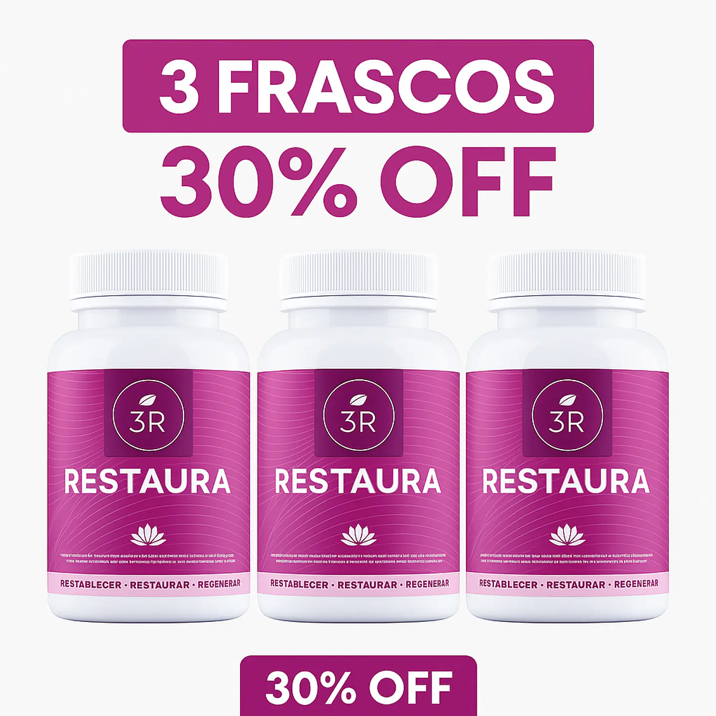 Pack 3x Restaura 3R - 30% DCTO 1