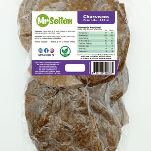 Mr Seitan - Seitan churrasco 500grs - Producto Congelado – Disponible solo para retiro en tienda
