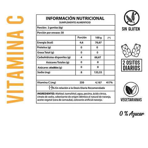 Perfect Bear - Vitamina C 60 gomitas 