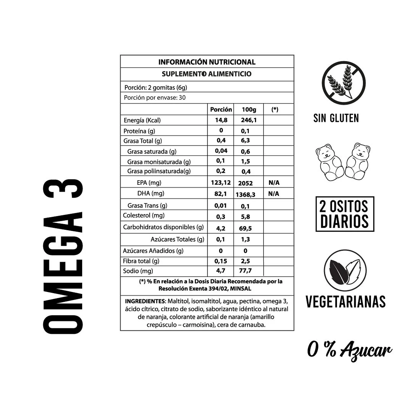 Perfect Bear - Omega 3 60 gomitas  2