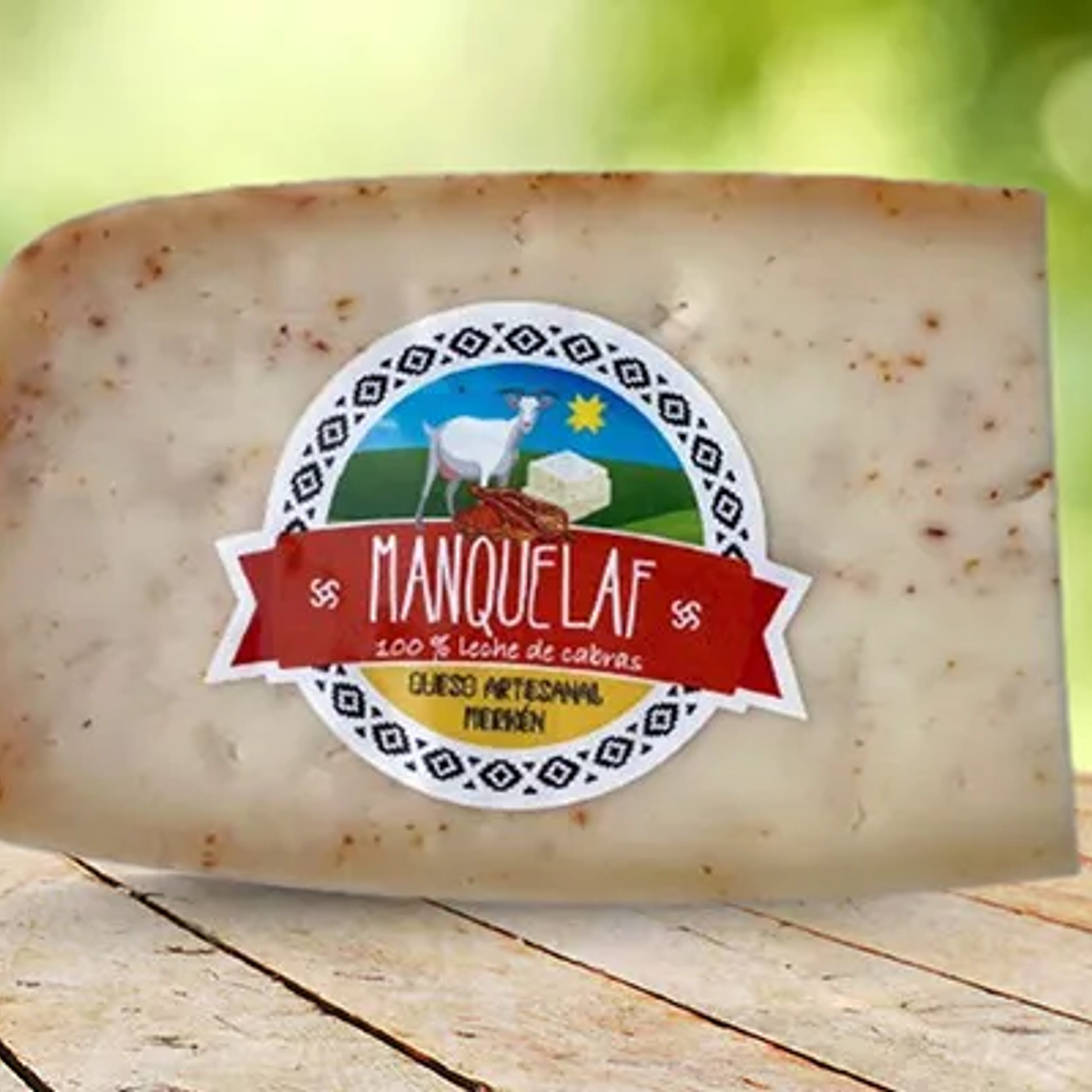 Manquelaf - Queso maduro de Cabra con Merken 200grs  1