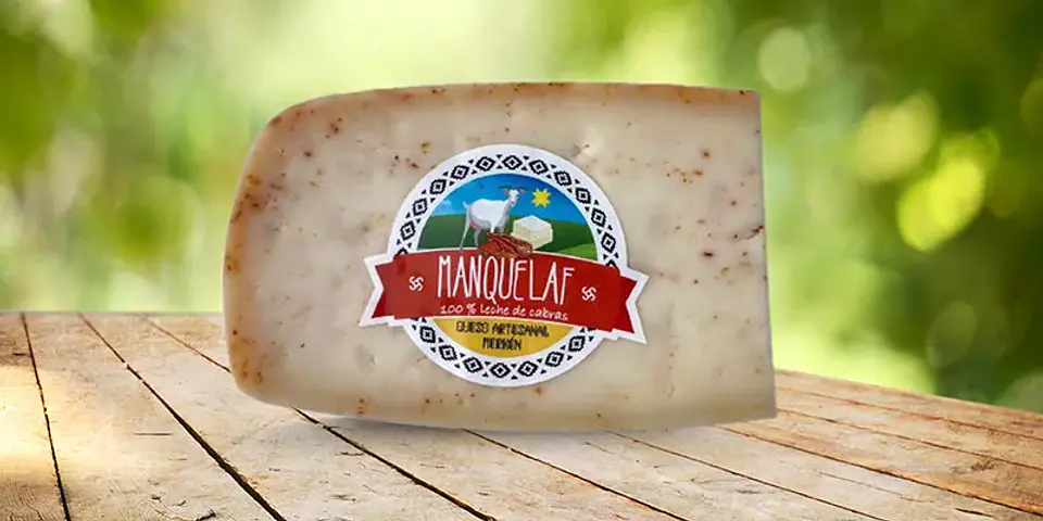 Manquelaf - Queso maduro de Cabra con Merken 200grs  1