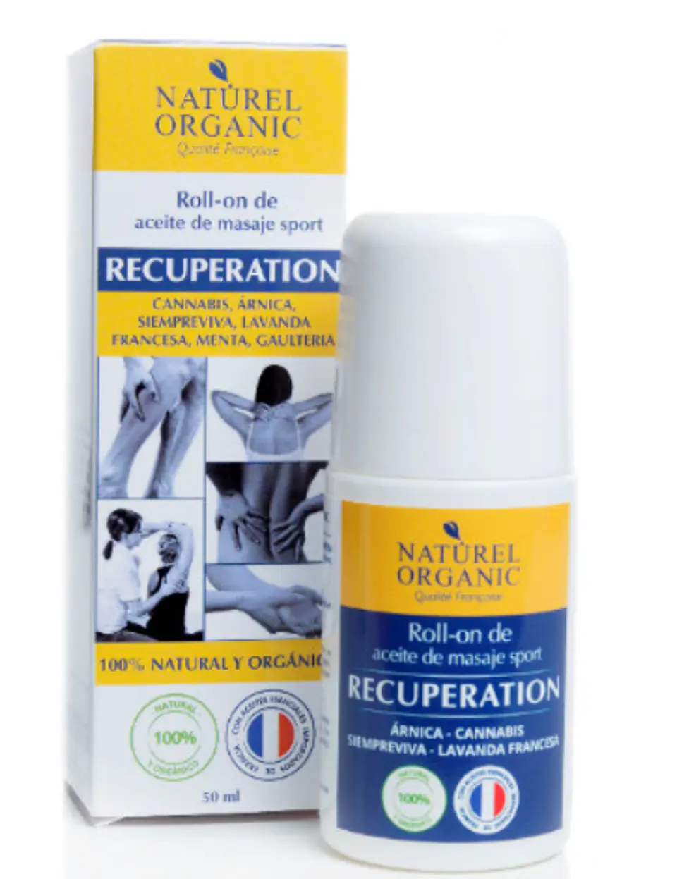 Naturel Organics - Roll-on de masaje Sport 50ml  1