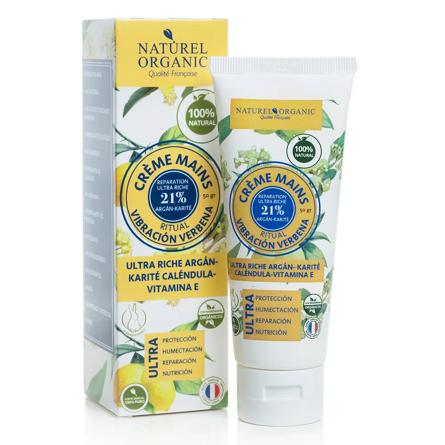 Naturel Organics - Crema de manos Vibracion Verbena 50gr  1