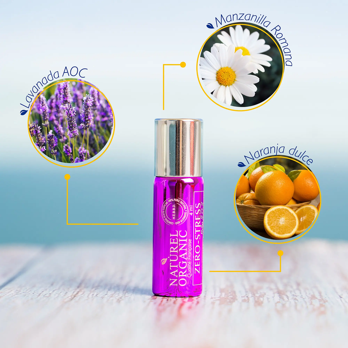 Naturel Organics - Roll-on Zero Stress 4ml  1