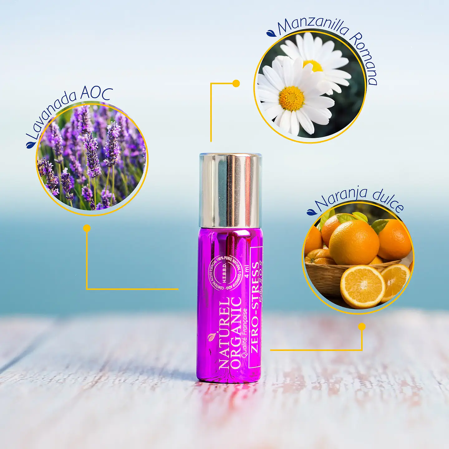 Naturel Organics - Roll-on Zero Stress 4ml  1