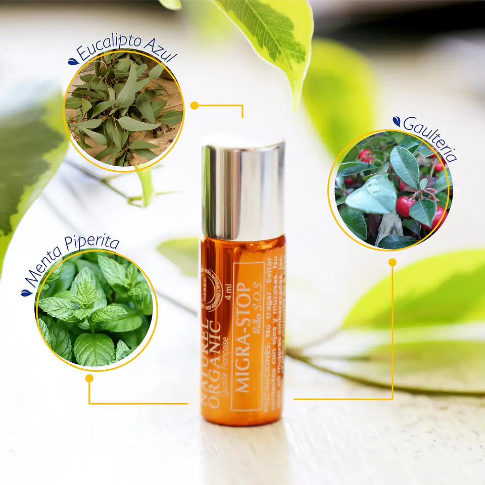 Naturel Organics - Roll-on Migra Stop 4ml  1