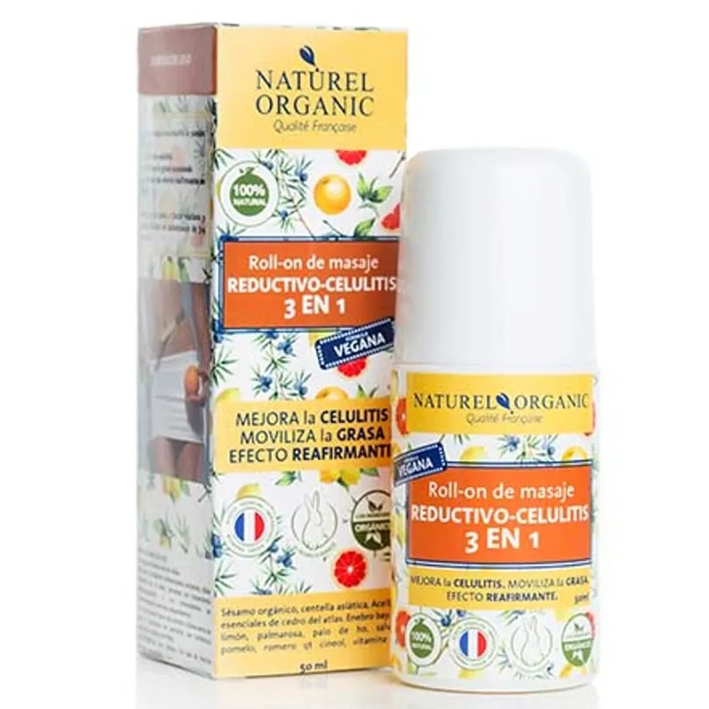 Naturel Organics - Roll-on de masajes Reductivo - Celulitis 50ml  1