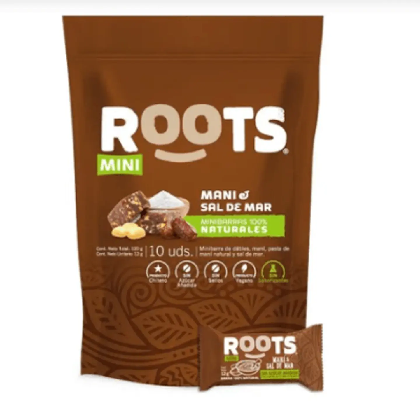 Roots - Doy pack mini barritas Mani y sal de mar 10uds  1