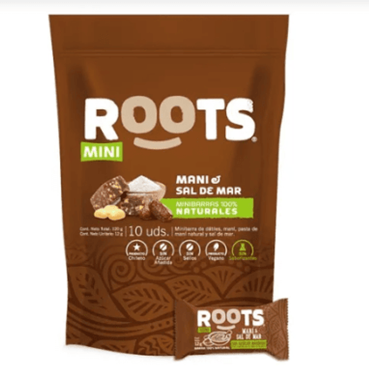 Roots - Doy pack mini barritas Mani y sal de mar 10uds  1