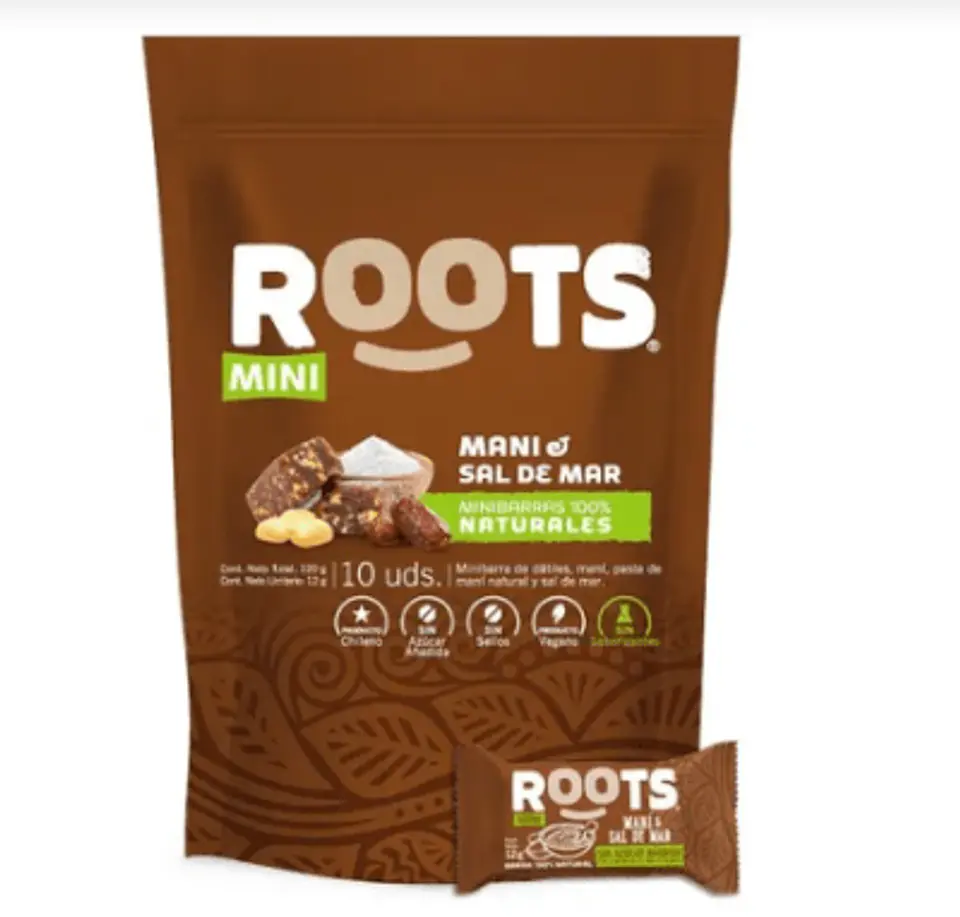 Roots - Doy pack mini barritas Mani y sal de mar 10uds  1