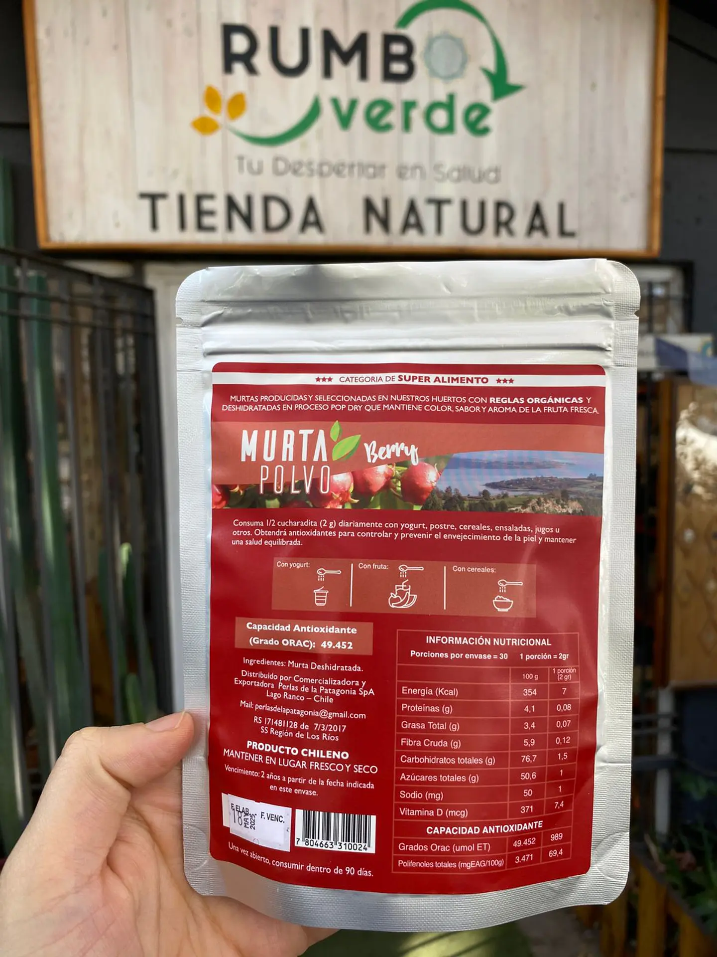 Camicahue - Murta en polvo organica 60grs  2