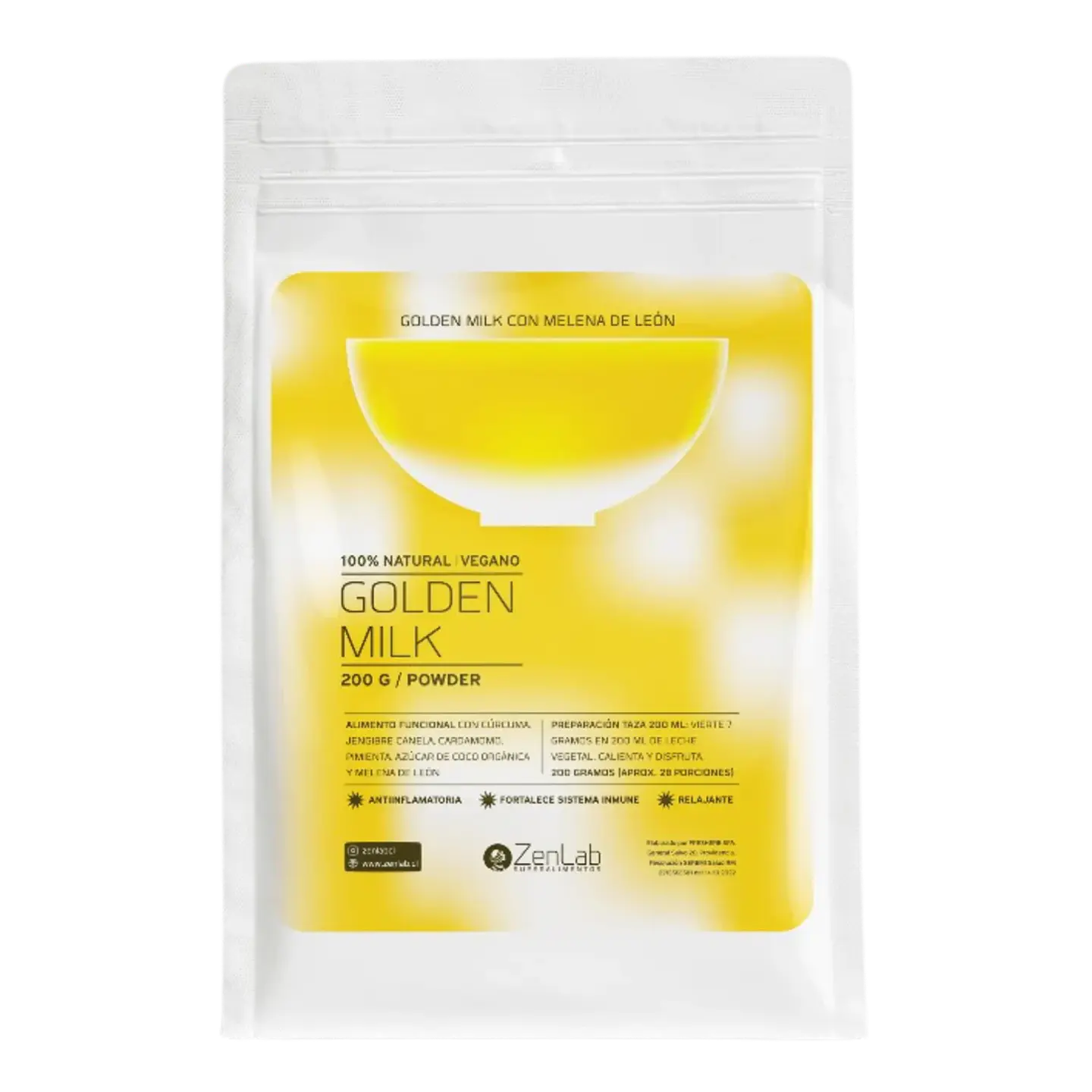 ZenLab - Leche dorada con Melena de Leon 200g  1