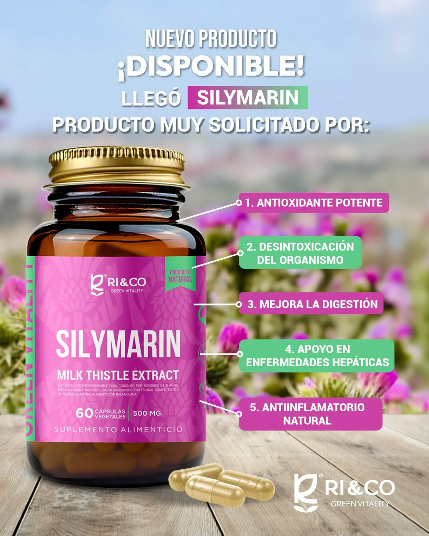 Ri and Co - Silymarina 50mg 60c  1