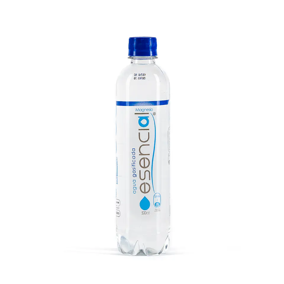 Esencial - Agua Alcalina con Magnesio con gas 500cc  1