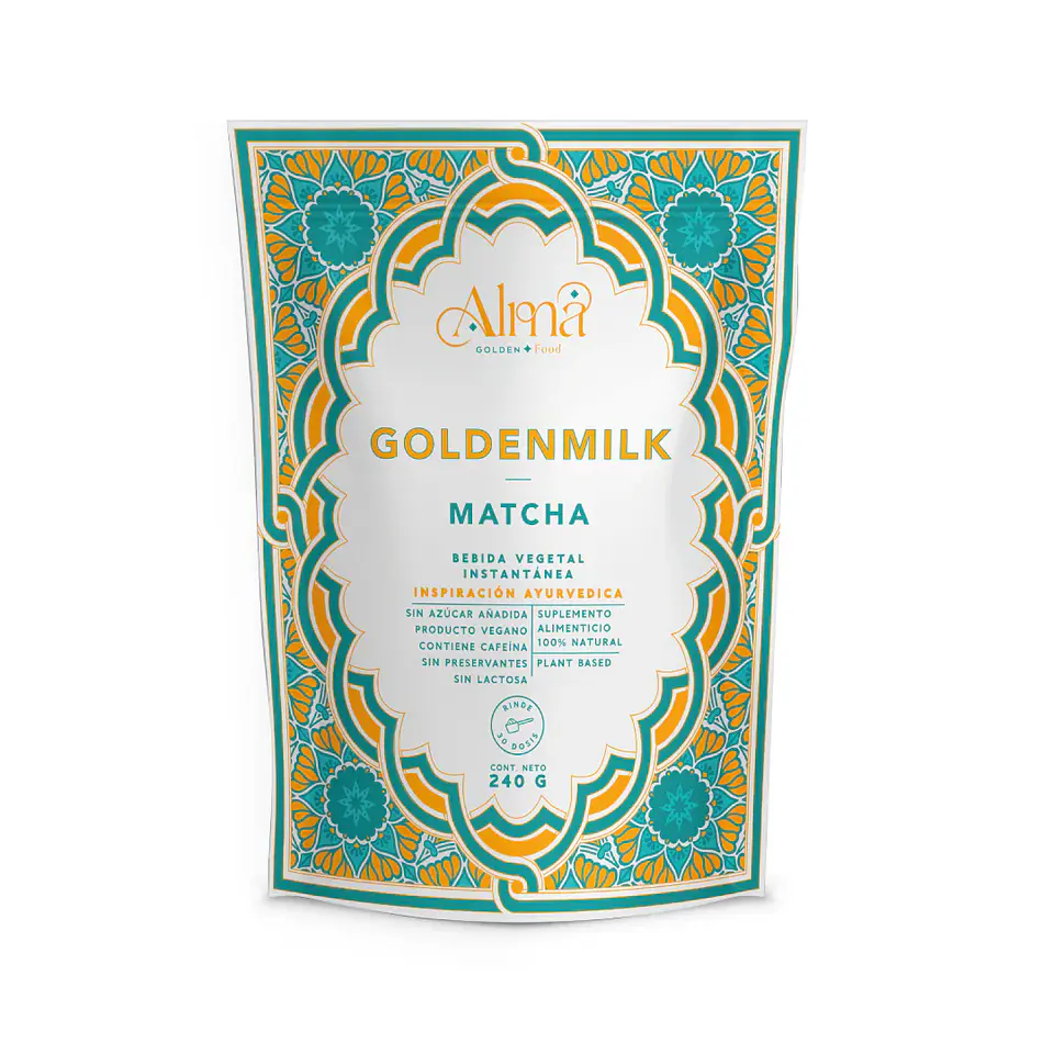 Alma - Leche Dorada Matcha 240g  1