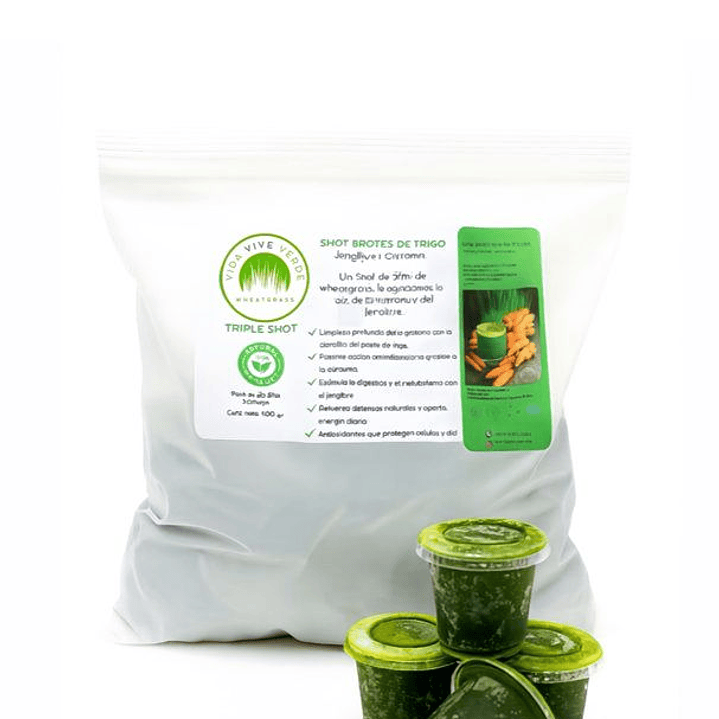 Vida Vive Verde - Triple shot curcuma/jengibre 30 unidades ( solo con retiro en tinda)  1