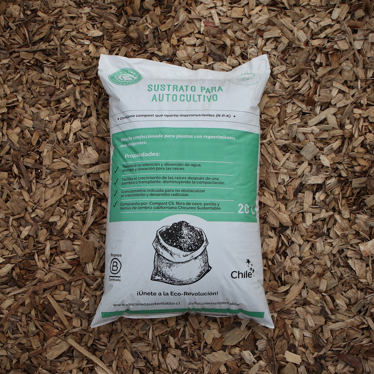 Chicureo Sustentable - Sustrato Autocultivo 20L  1