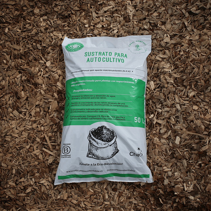 Chicureo Sustentable - Sustrato Autocultivo 50L  1