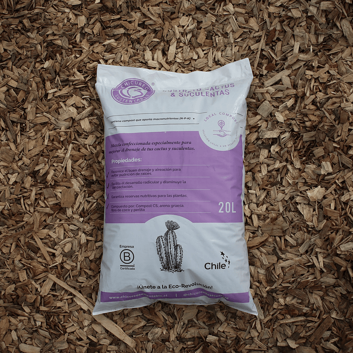 Chicureo Sustentable - Sustrato Suculentas 20L  1