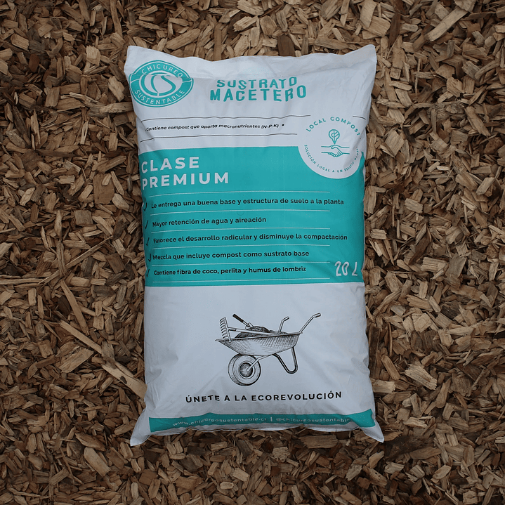 Chicureo Sustentable - Sustrato Macetero 20L  1