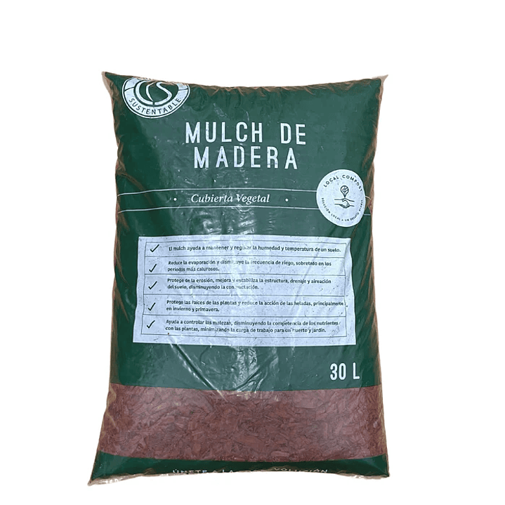 Chicureo Sustentable - Mulch Rojo 30L  1