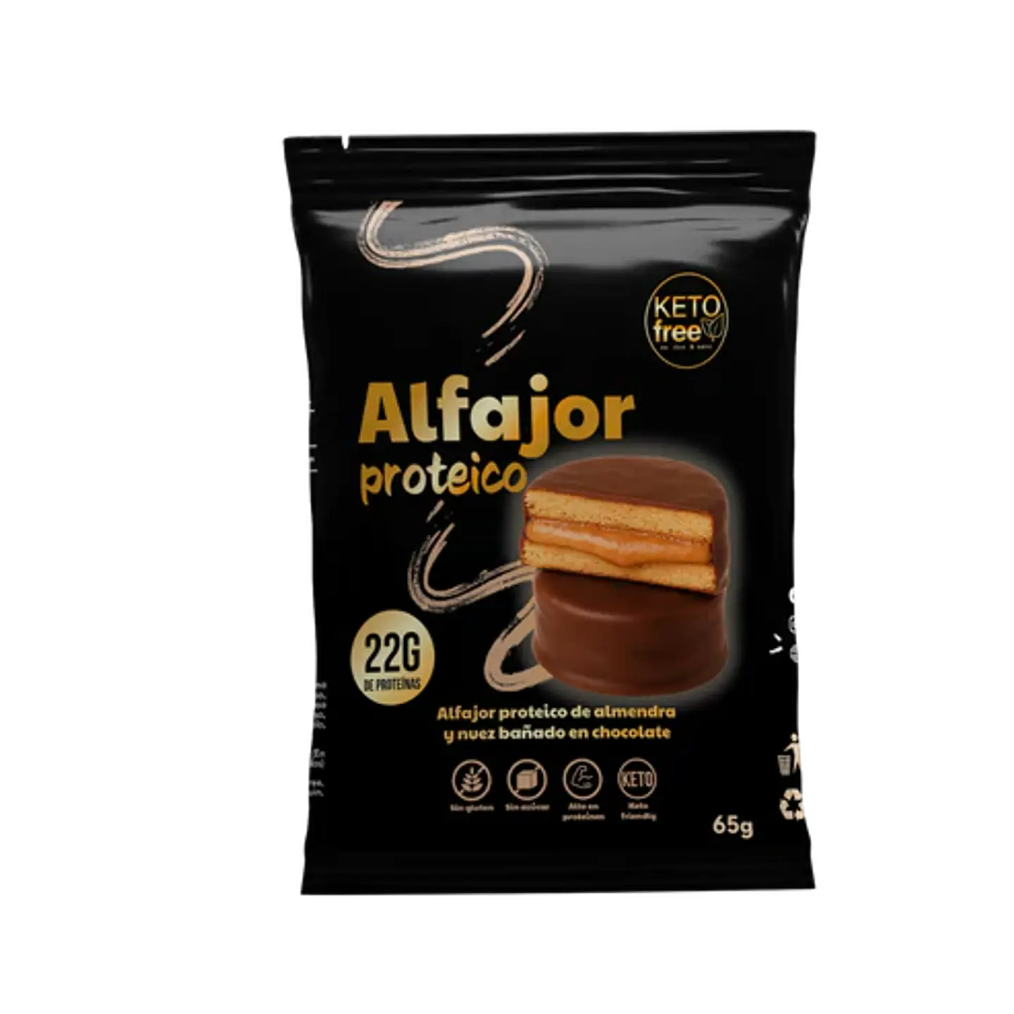 KetoFree - Alfajor keto Proteico 65g 1