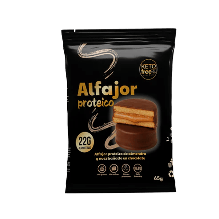 KetoFree - Alfajor keto Proteico 65g 1