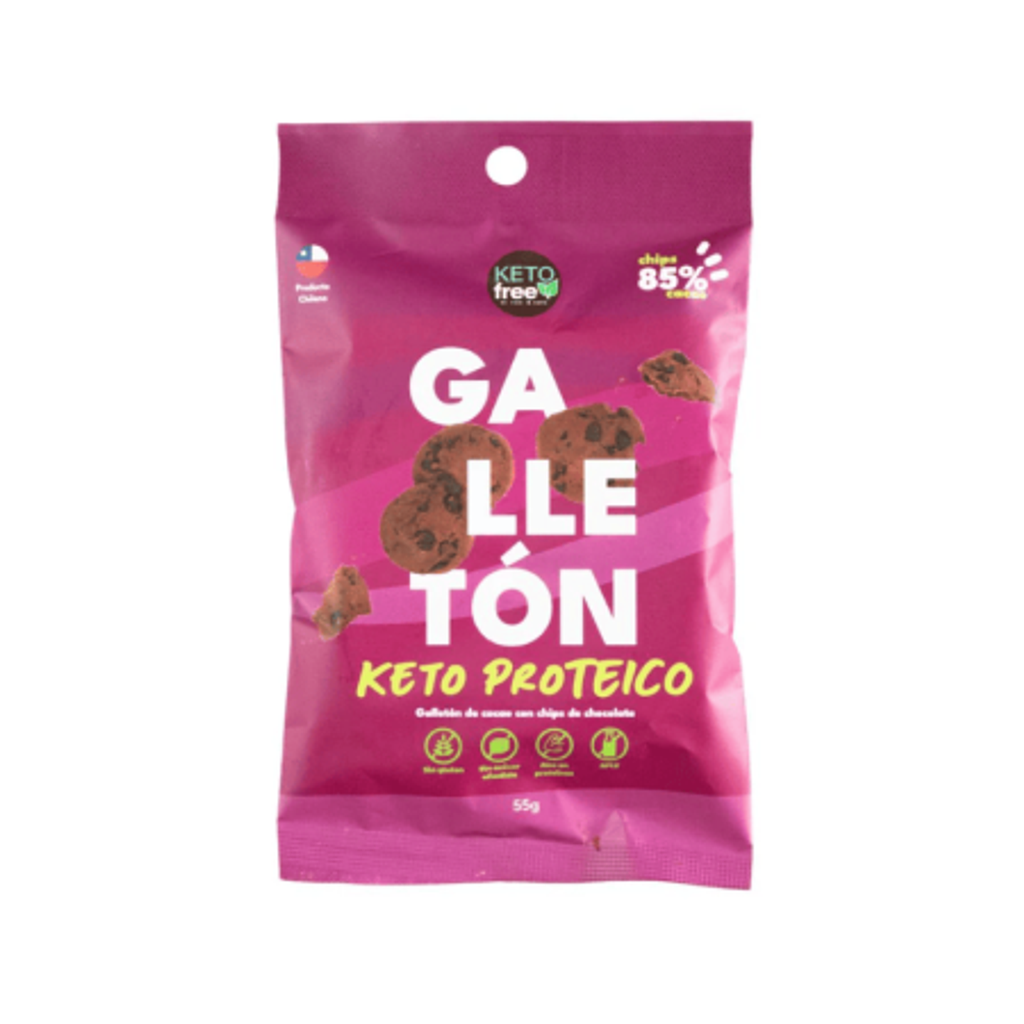 KetoFree - Galleton Keto Proteico 55g 1