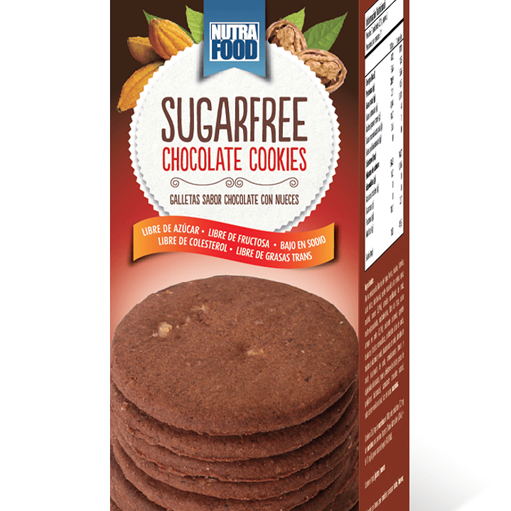 NutraFood - Galletas de Chocolate con nueces 180g  1