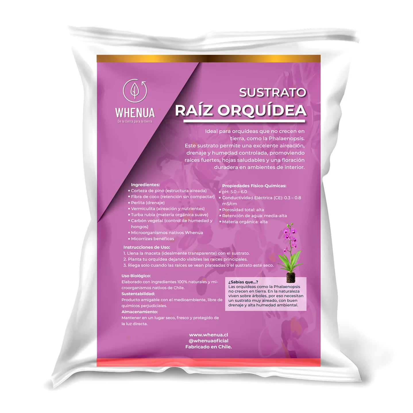 Whenua - Sustrato Premium Orquideas 6L  2