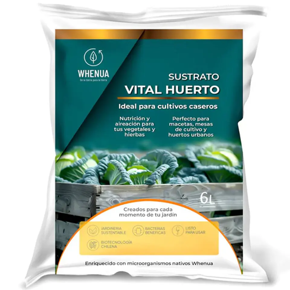 Whenua - Sustrato Vital Huerto 6L  1