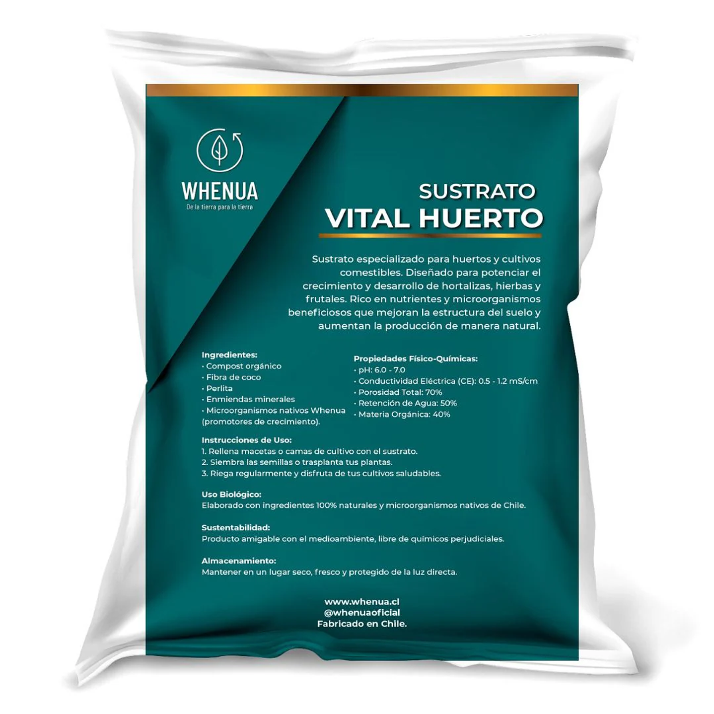 Whenua - Sustrato Vital Huerto 6L  2