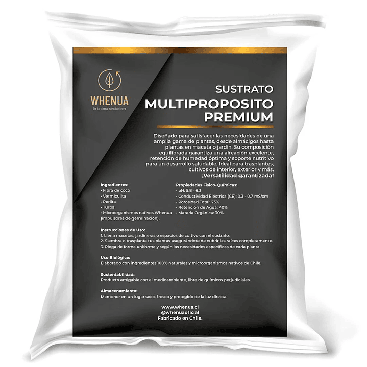 Whenua - Sustrato Multiproposito Premium 6L  2