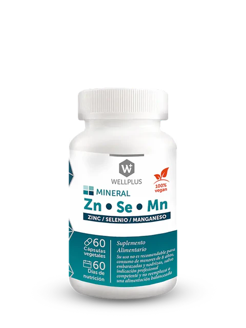 Wellplus Zn.Se.Mn 60 capsulas 