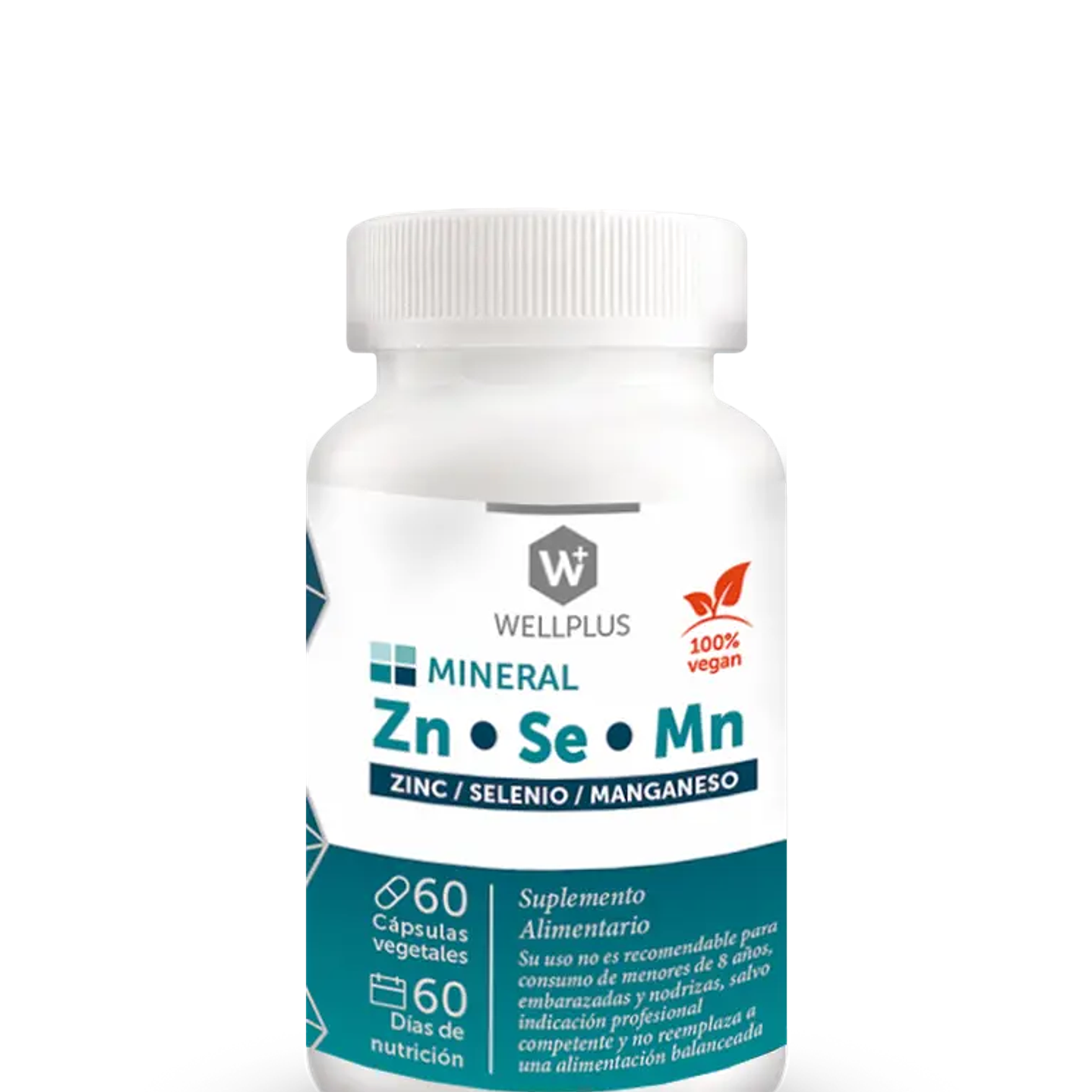Wellplus Zn.Se.Mn 60 capsulas  1