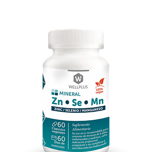 Wellplus Zn.Se.Mn 60 capsulas 