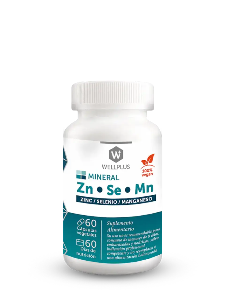 Wellplus Zn.Se.Mn 60 capsulas  1