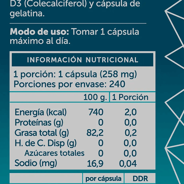 Wellplus - Vitamina D3 Plus colecalciferol 240 capsulas  2
