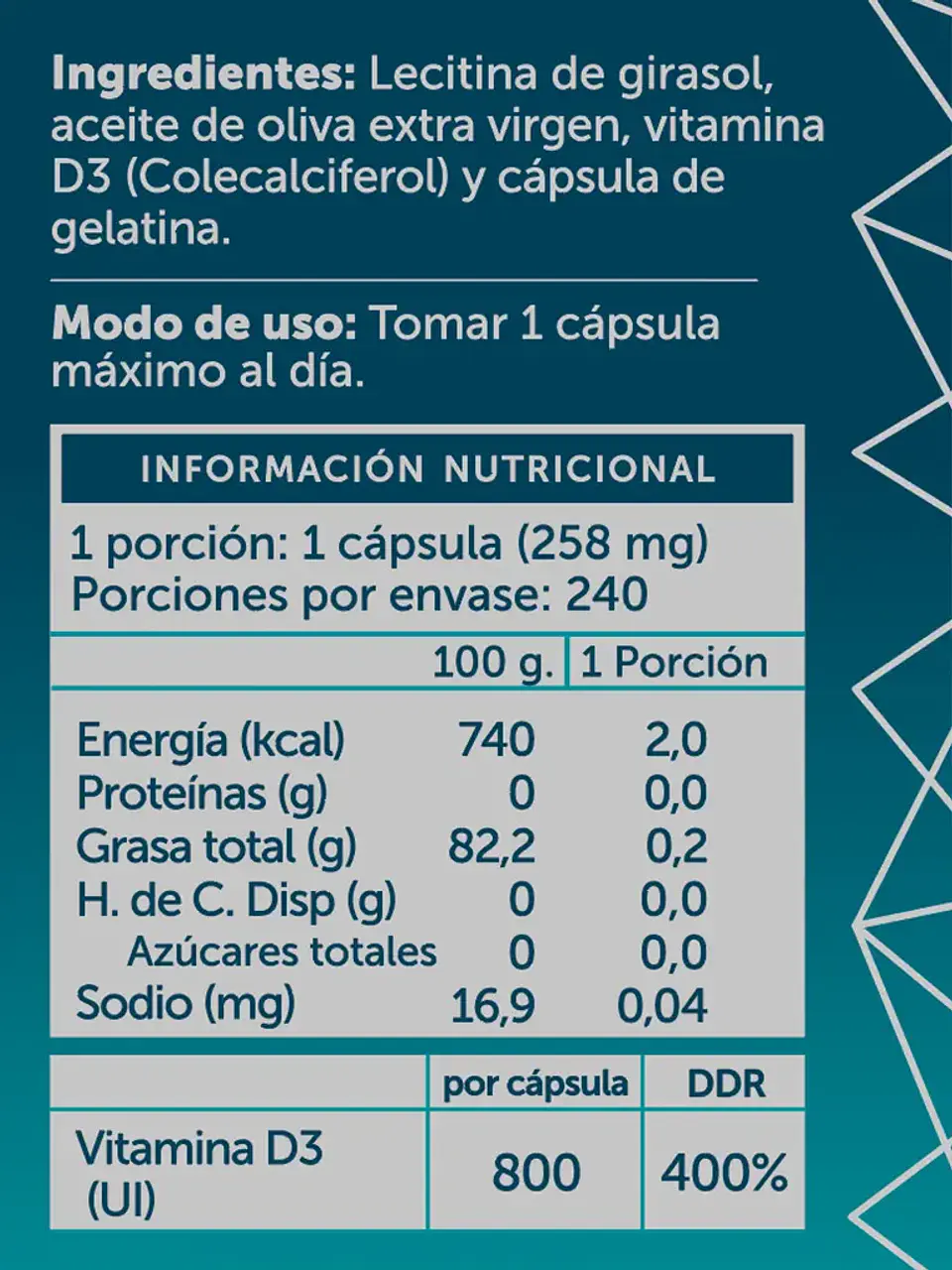 Wellplus - Vitamina D3 Plus colecalciferol 240 capsulas  2