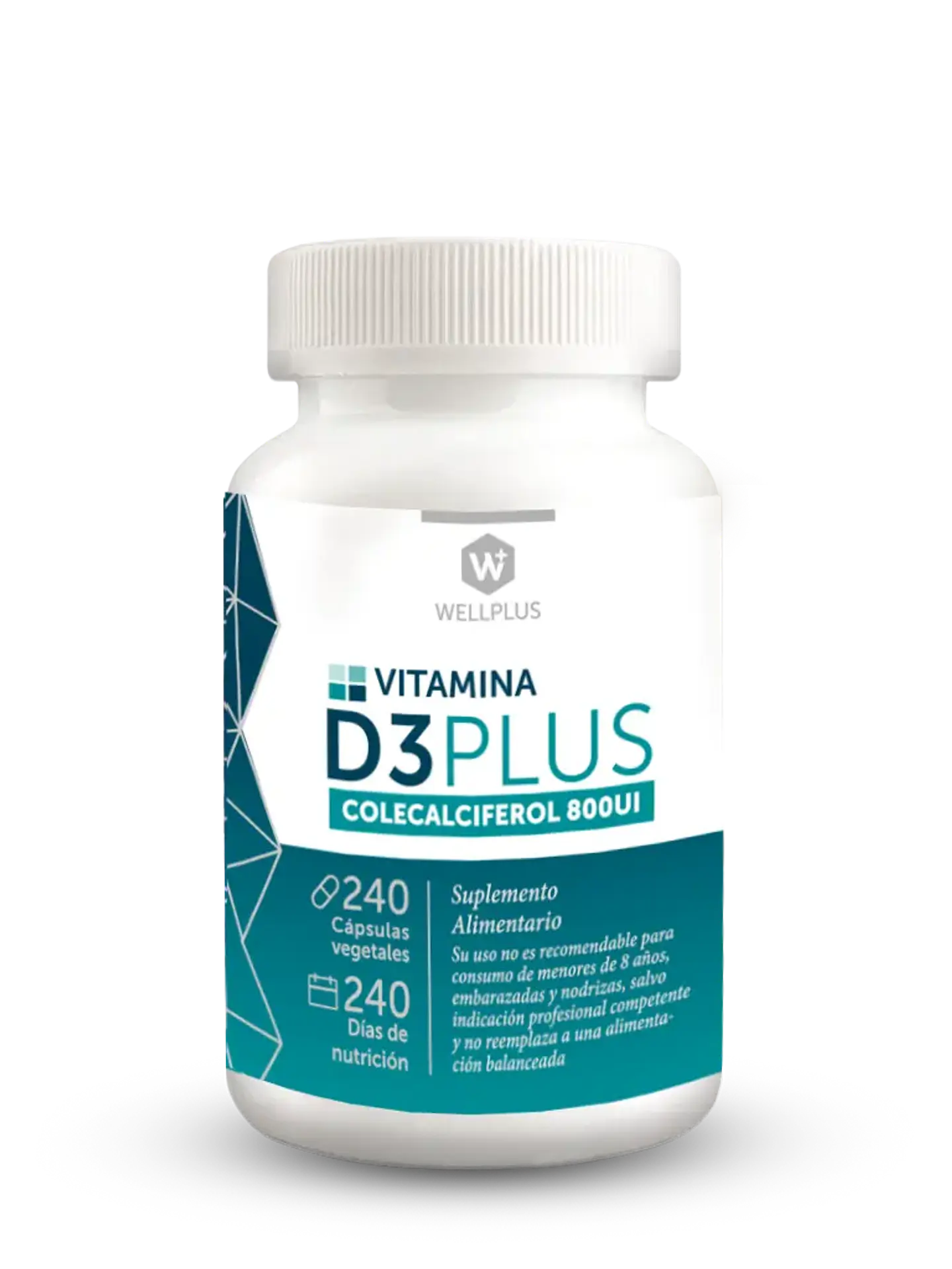 Wellplus - Vitamina D3 Plus colecalciferol 240 capsulas  1