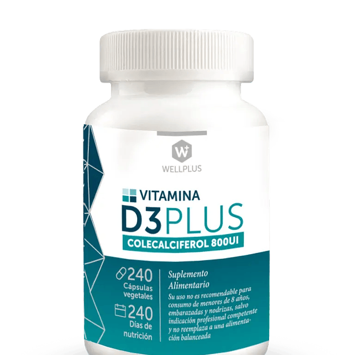 Wellplus - Vitamina D3 Plus colecalciferol 240 capsulas  1