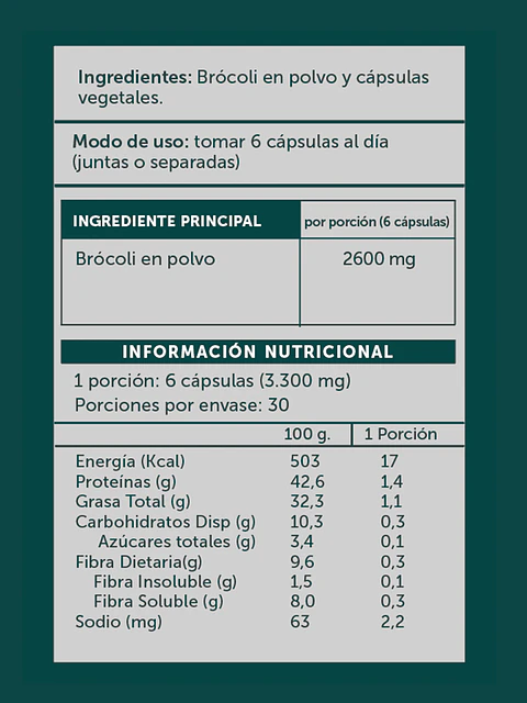 Wellplus - Broccoli Active 180 cápsulas 