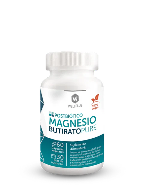 Wellplus - Magnesio Butirato Pure 60 capsulas 